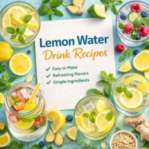 lemon water drink recipes